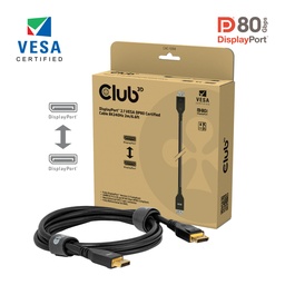 Club3D DisplayPort 2.1 VESA DP80 Certified Cable 8K240Hz