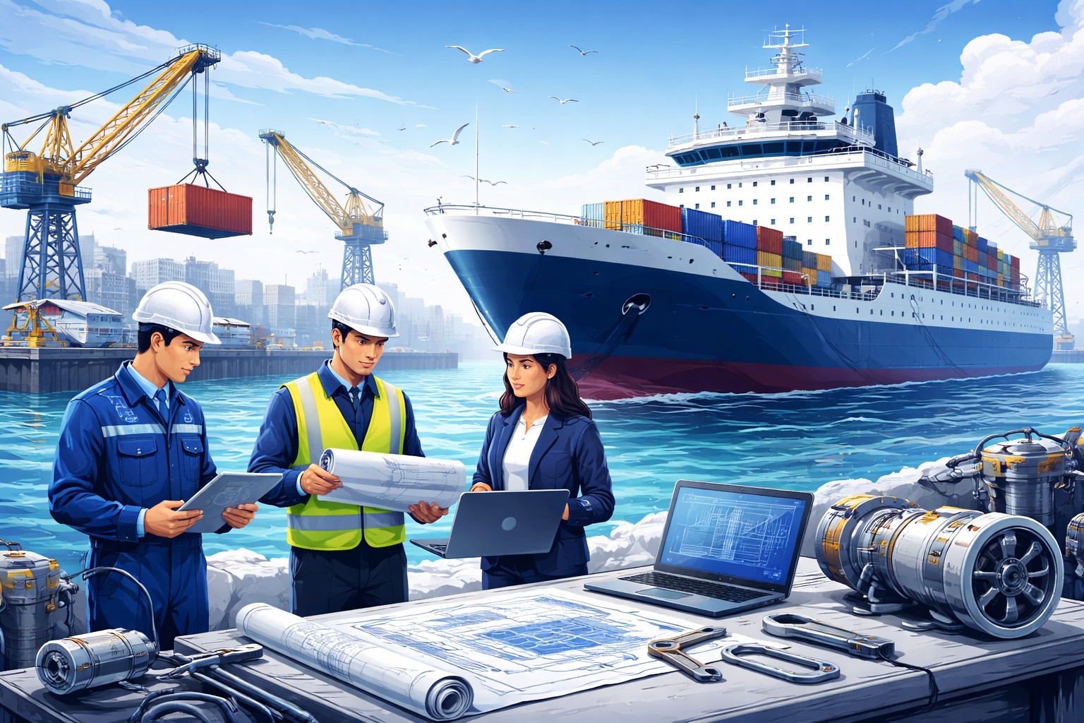 Ship & Marine Background